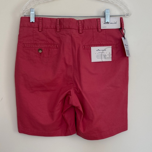 Peter Millar Bold Red Men's Flat Front Shorts - Picture 6 of 6
